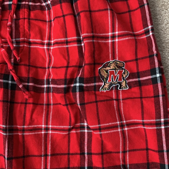 University of Maryland Mens Flannel Pajama Pants Medium - Picture 2 of 5